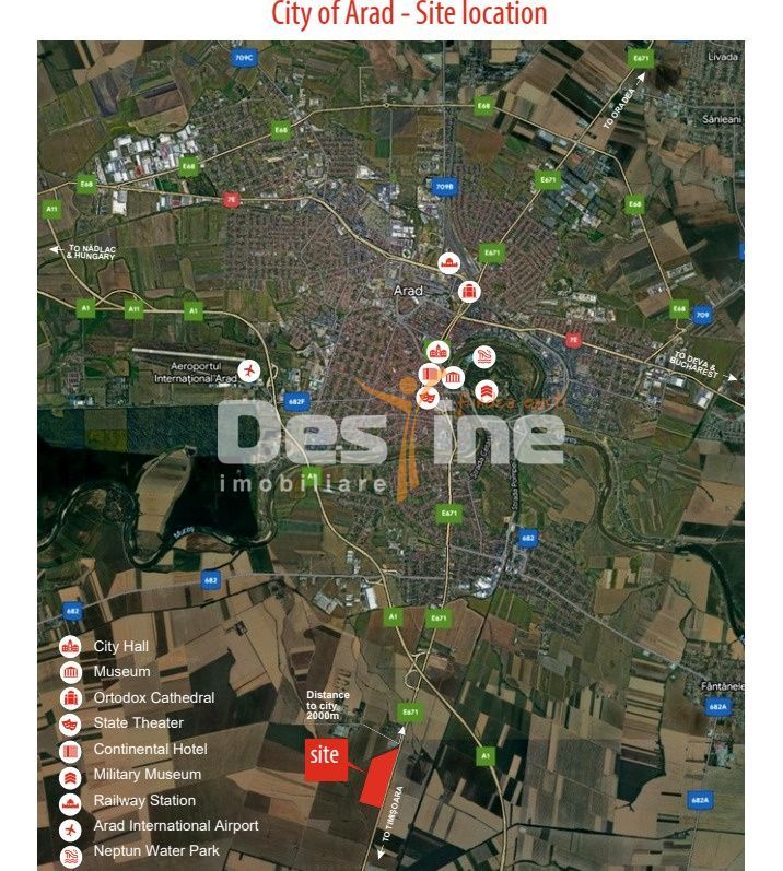 Teren intravilan I Arad I Deschidere 1.141 ml la DN69 - Poză 2