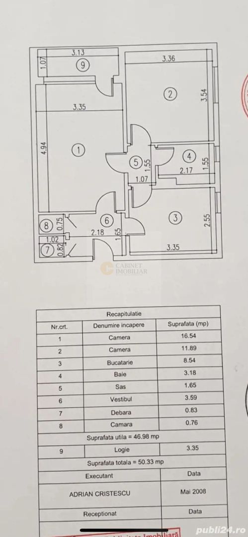2 camere | Decomandat | 3 min Metrou | Mobilat Utilat - Poză 9