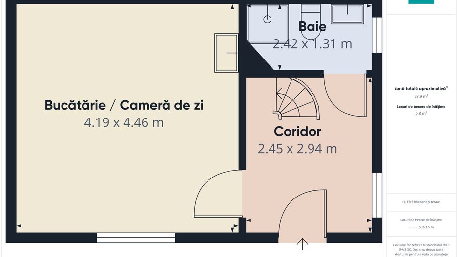 Apartament două camere decomandat ultracentral - Poză 8