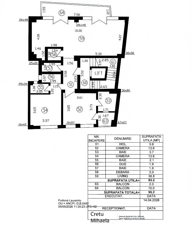 OPORTUNITATE | IMOBIL D+P+4 | 5 APARTAMENTE | LOCURI DE PARCARE - Schiță 8
