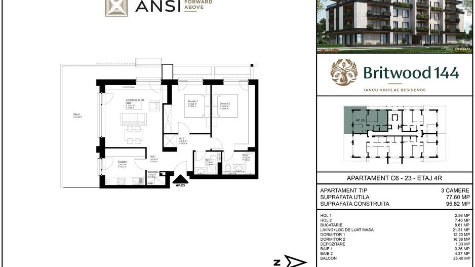 Blocul 6 din ansamblul rezidențial Britwood 144 – Erou Iancu Nicolae - Poză 3