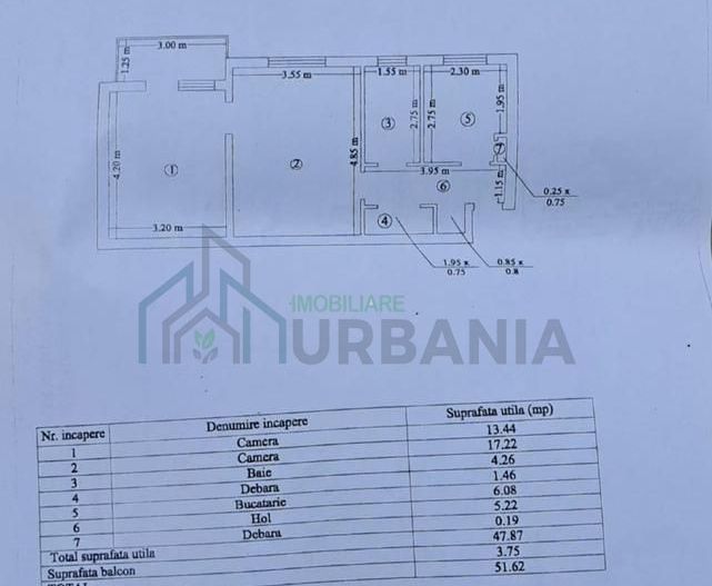 ​🏠 Apartament 2 Camere – B-dul Tudor Vladimirescu (Etaj 2, Bloc Mic)​Mobilat & - Poză 1