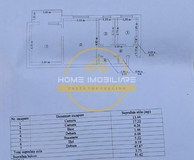 Aprtament cu 2 camere/52mp/zona Tudor Vladimirescu - Poză 9