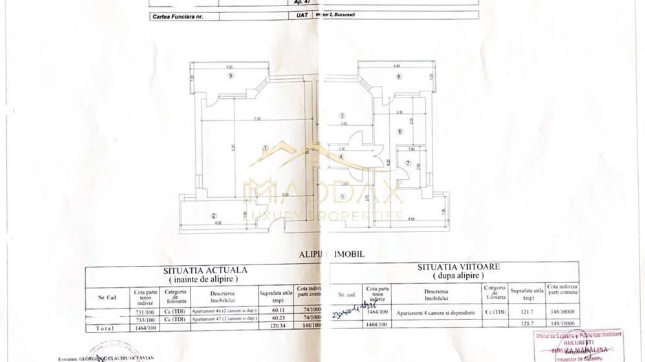 Apartament cu 4 camere  *122mp* / 1 Parcare Subetarana / Floreasca - Lake View - Schiță 27