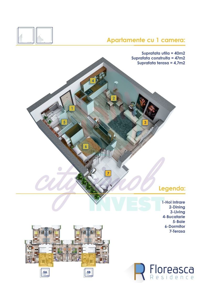 STUDIO Floreasca Residence - IDEAL INVESTITIE - Poză 9