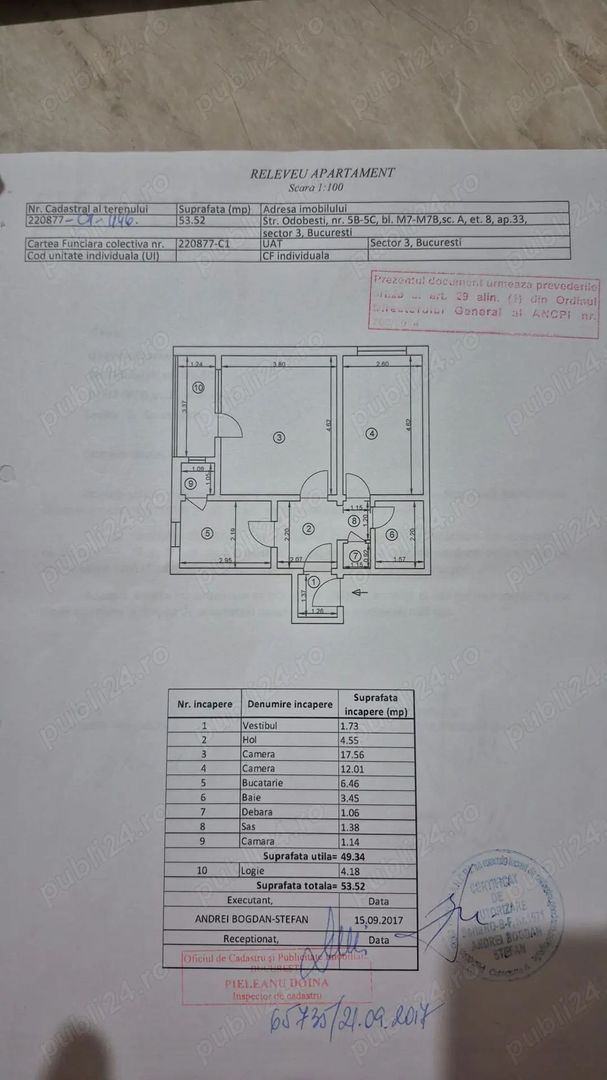 Apartament 2 camere, decomandat, Fizicienilor Nicolae Grigorescu T665 - Poză 10