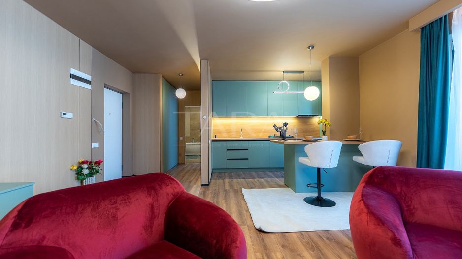 Apartament modern cu 2 camere și terasă generoasă – zona Iulius Mall. - Poză 1