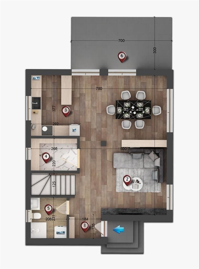 Vila individuala 4 camere | Tunari | Sistem Energetic Centralizat - Poză 14