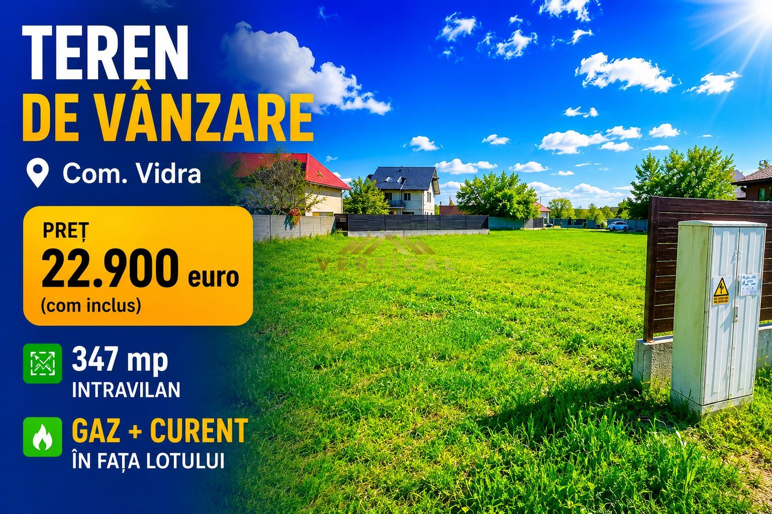 ✨ OPORTUNITATE EXCLUSIVĂ – TEREN PREMIUM ÎN COMUNA VIDRA ✨ - Poză 1