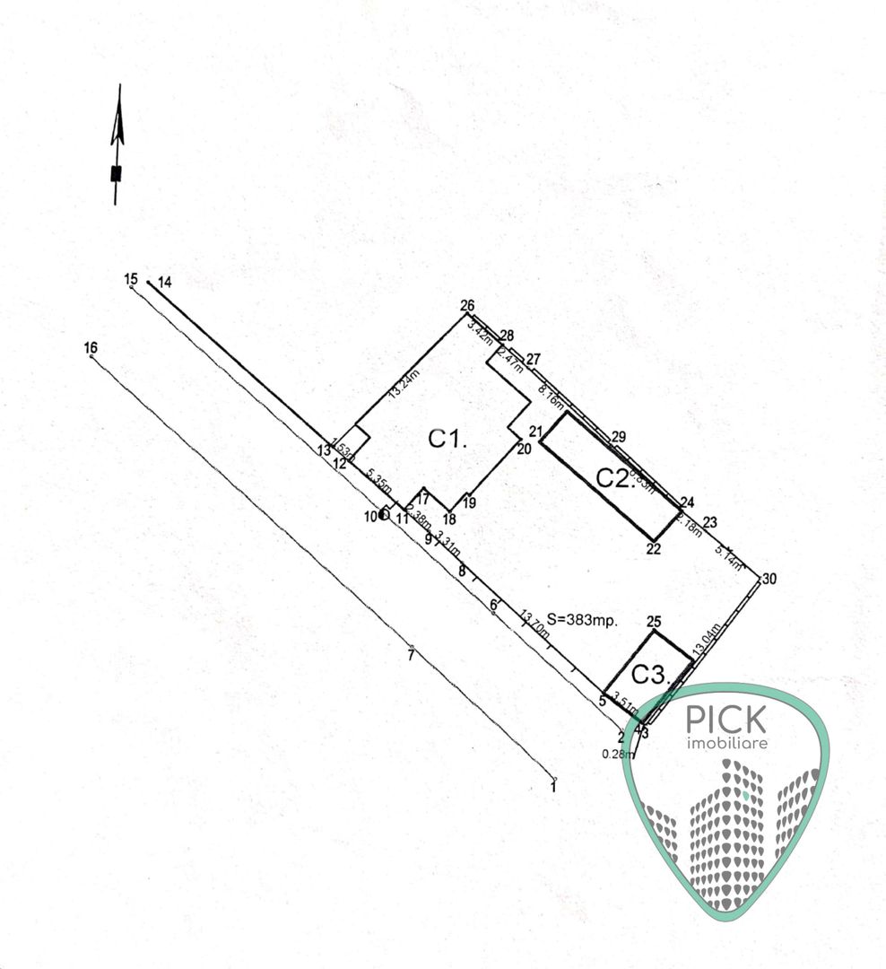 P 1089 Casă cu 2 camere în Târgu Mureș, zonă Semicentrală - Schiță 3