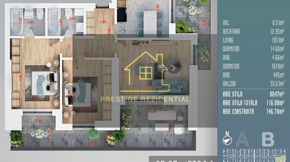 Auchan Titan-AP.3 cam.finalizat-Pallady-Auchan-Lidl - Poză 2