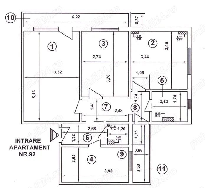 De vanzare apartament 3 camere, Pecineaga/Rahova - Poză 8