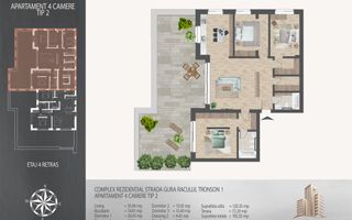 Apartament 4 camere cu terasa, 193 mp, metrou Teclu, Pallady - Poză 9