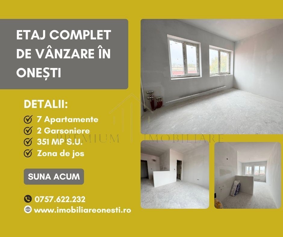 Oportunitate unică de investiție – Etaj complet de vânzare în Onești - Poză 1