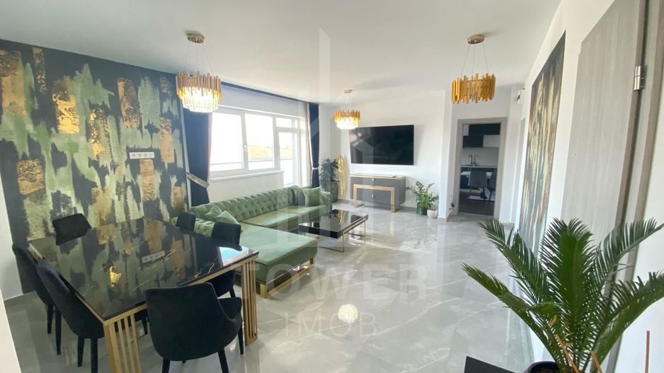 Penthouse de închiriat 3 camere, terasa 110mp, jacuzzi | Nord - Poză 3