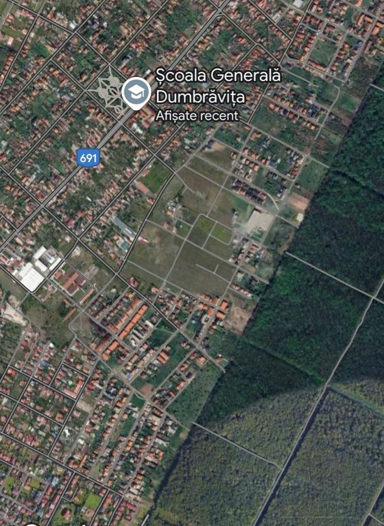 Teren Dumbravita cu front de 23ml - Padurea Verde - Poză 1