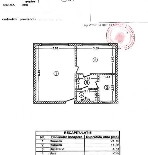 Apartament 2 camere Stirbei Voda | Calea Victoriei - Schiță 21