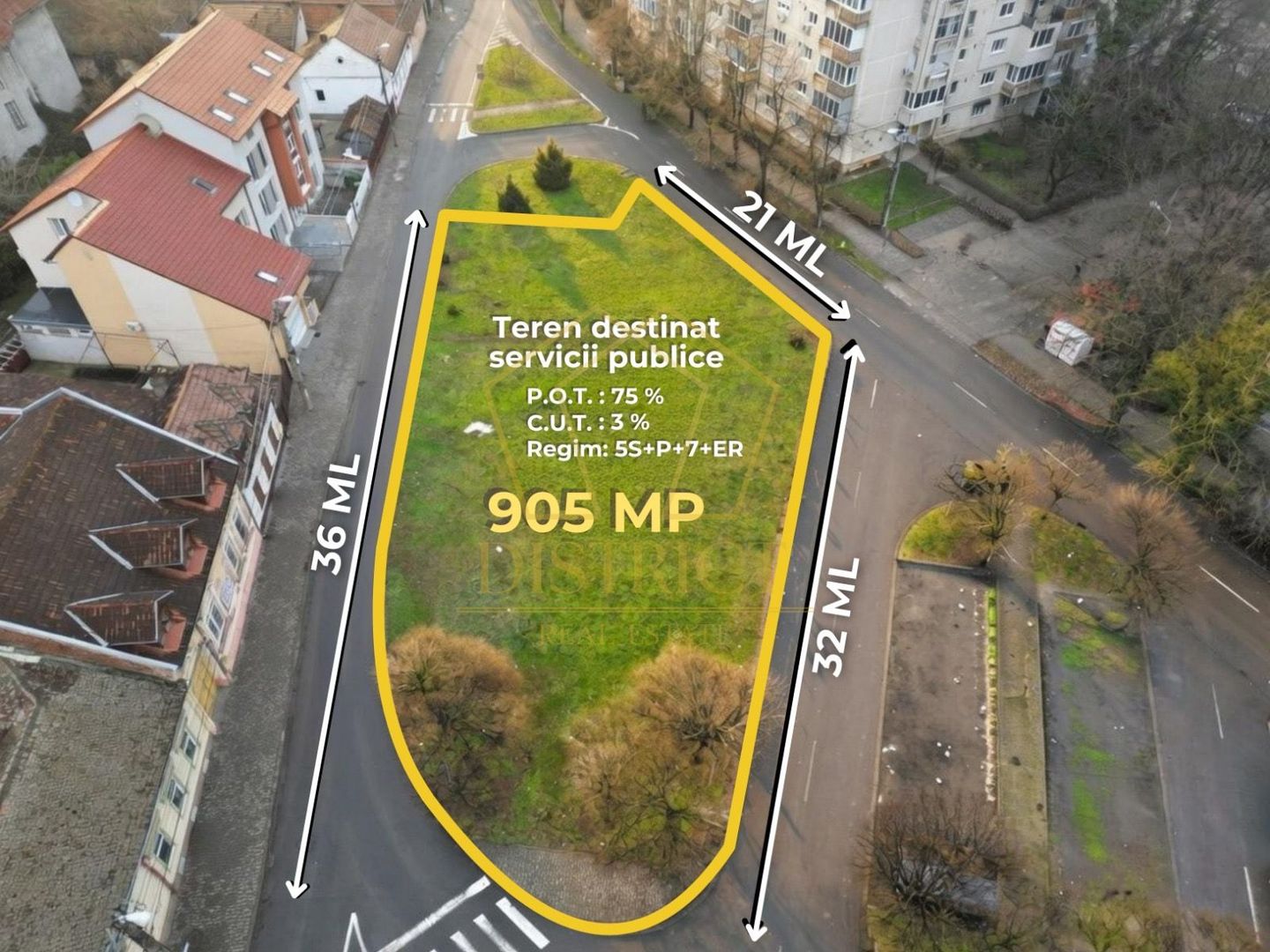 Teren cu vizibilitate excepțională, 3 fronturi stradale | Zona Lunei - Poză 1