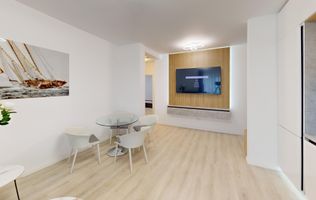 Apartament 56.15 mp utili 2 camere etaj 1 bucatarie inchisa Dna Stanca