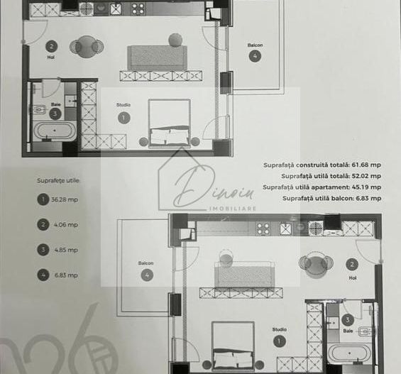 Studio Cortina 126 I Iancu Nicolae I parcare subterana inclusa - Poză 12