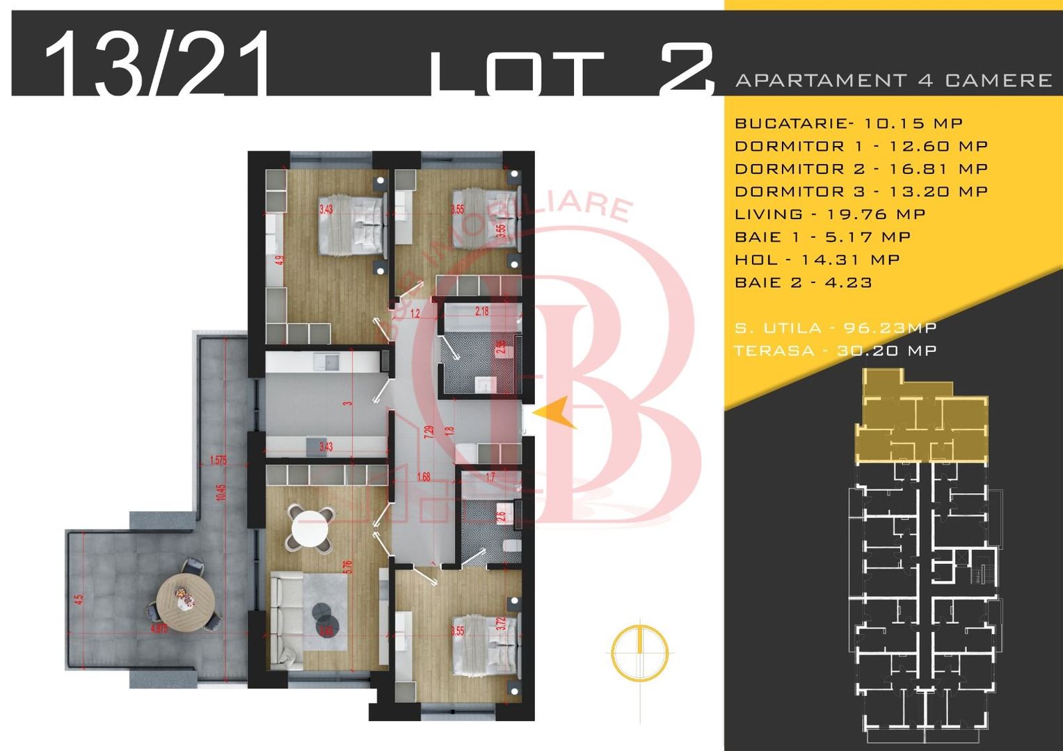 4 camere  Titan Pallady  Metrou Nicolae Teclu - Schiță 11