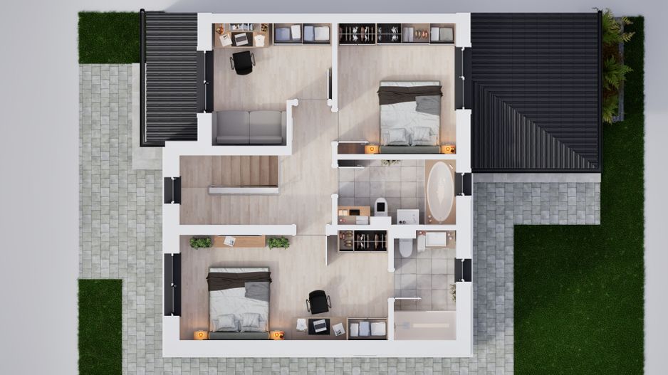 Casa tip duplex - 300 mp teren - Sura Mica - Schiță 7
