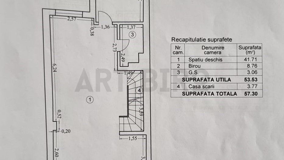 Zero comision, 308mp birou creativ Arcul de Triumf, mobilat si echipat - Schiță 28