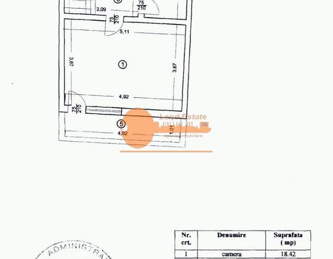 Casă ultracentrală, 4 camere + terasă, Piața Rosetti – Universitate - Schiță 9