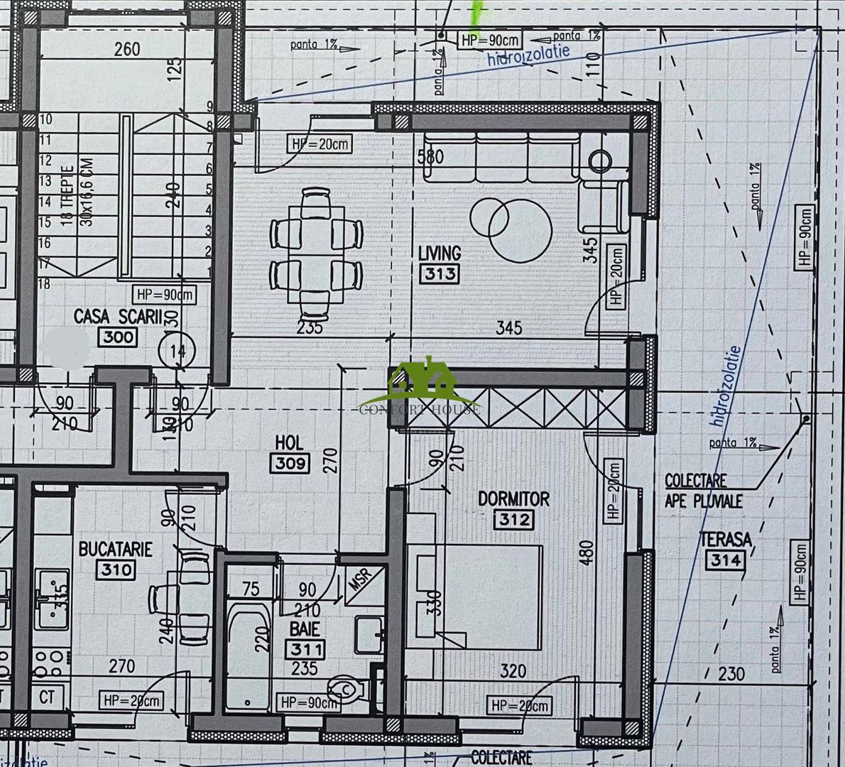 Apartament 2 camere, bloc nou, P+3, Ap.14, Et. 3, Bl.2 - CP2440232 - Poză 6