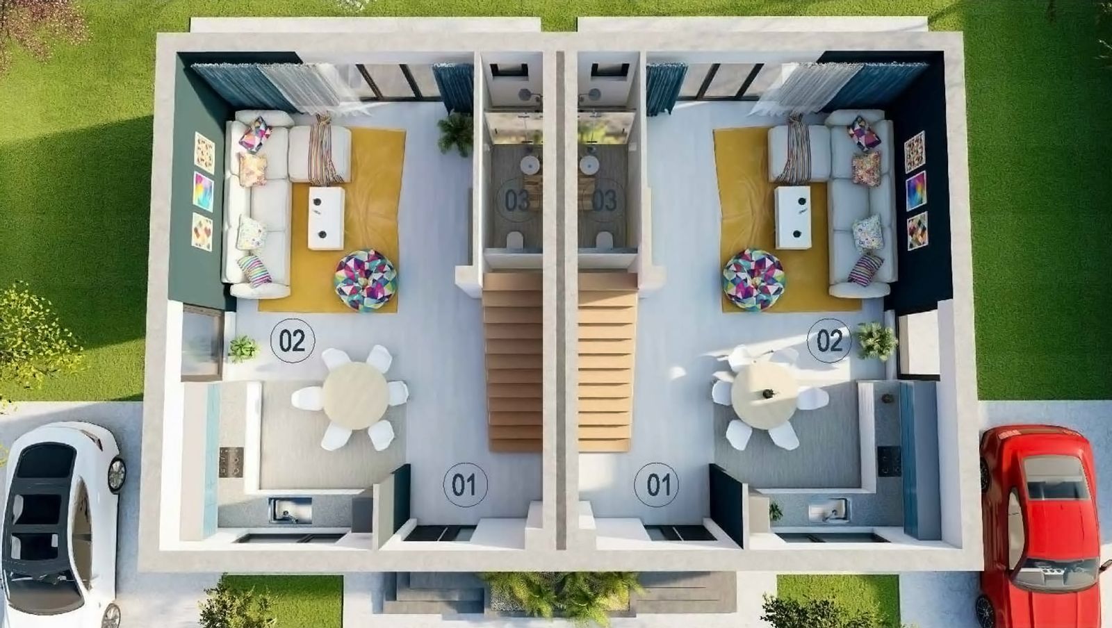 VILA TIP DUPLEX CU GRADINA SI FINISAJE MODERNE | TUNARI - Poză 2