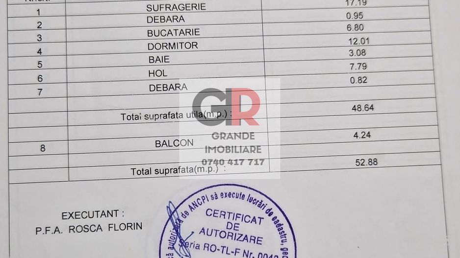 Gavrilov - apartament 2 cam, decomandat, Piata Noua - Schiță 10