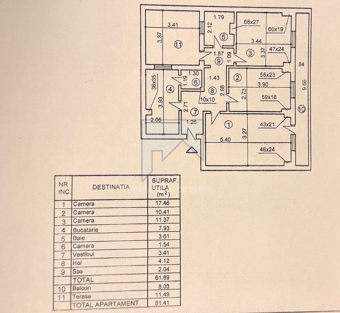 Vanzare apartament 3 camere - Berceni - Izvorul Rece - Schiță 22