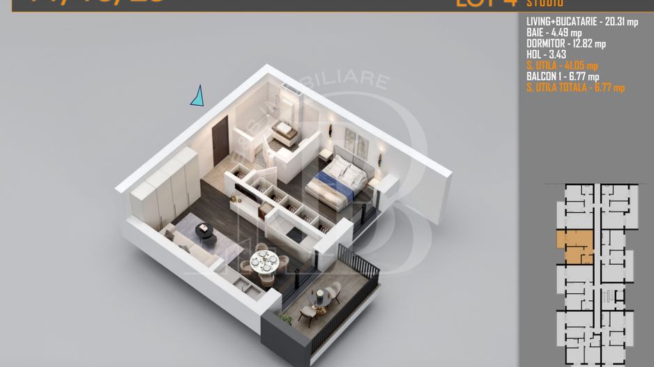 Promo-Ideal Investitie-2 camere-Theodor Pallady Metrou Teclu - Schiță 5