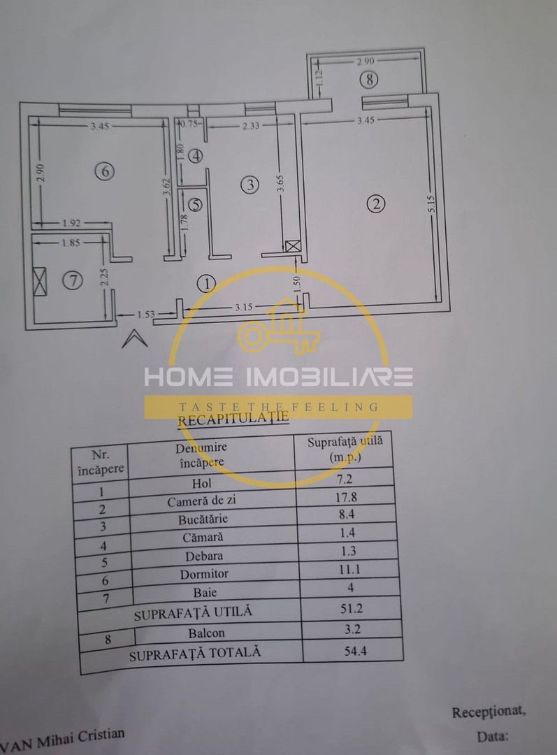 🏢Apartament 2 camere, et.1 54mp, decomandat // 📍 Dacia - Columnei - Poză 10