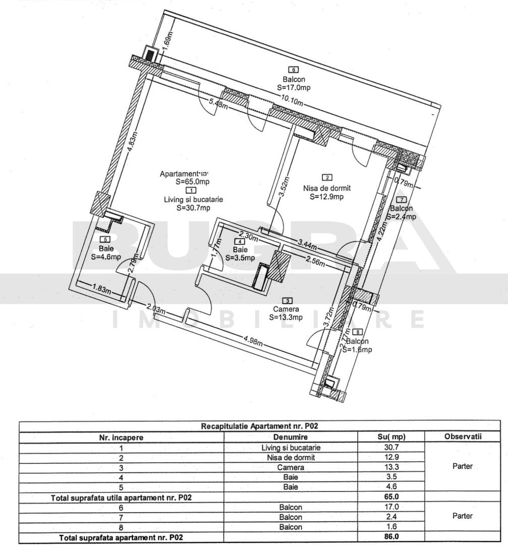 Apartament de 3 camere, 86mp, bloc nou, zona Golden Tulip - Poză 1