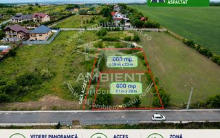 TEREN 600 mp, la drum asfaltat, cu toate utilitățile, VASLUI-zona Moara Grecilor - Poză 1