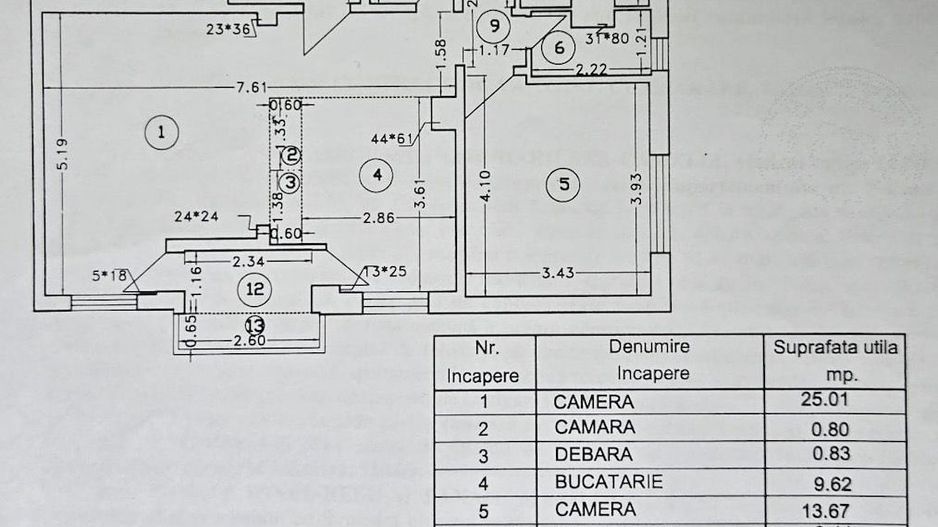 Apartament 3 camere cu centrala in bloc anvelopat, Lujerului, Militari - Schiță 11