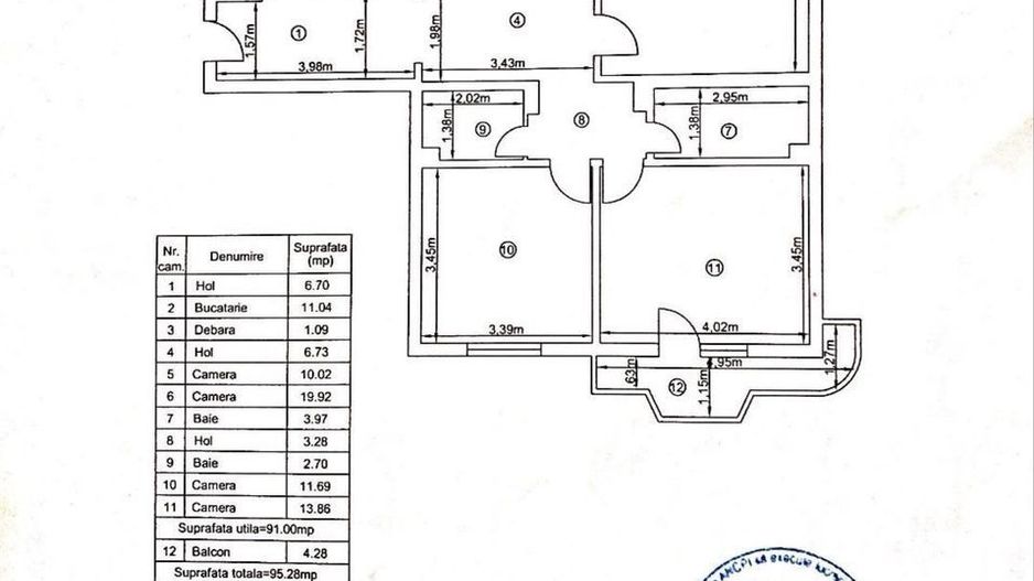Vanzare 4 camere 13 Septembrie -An 89 - Poză 6