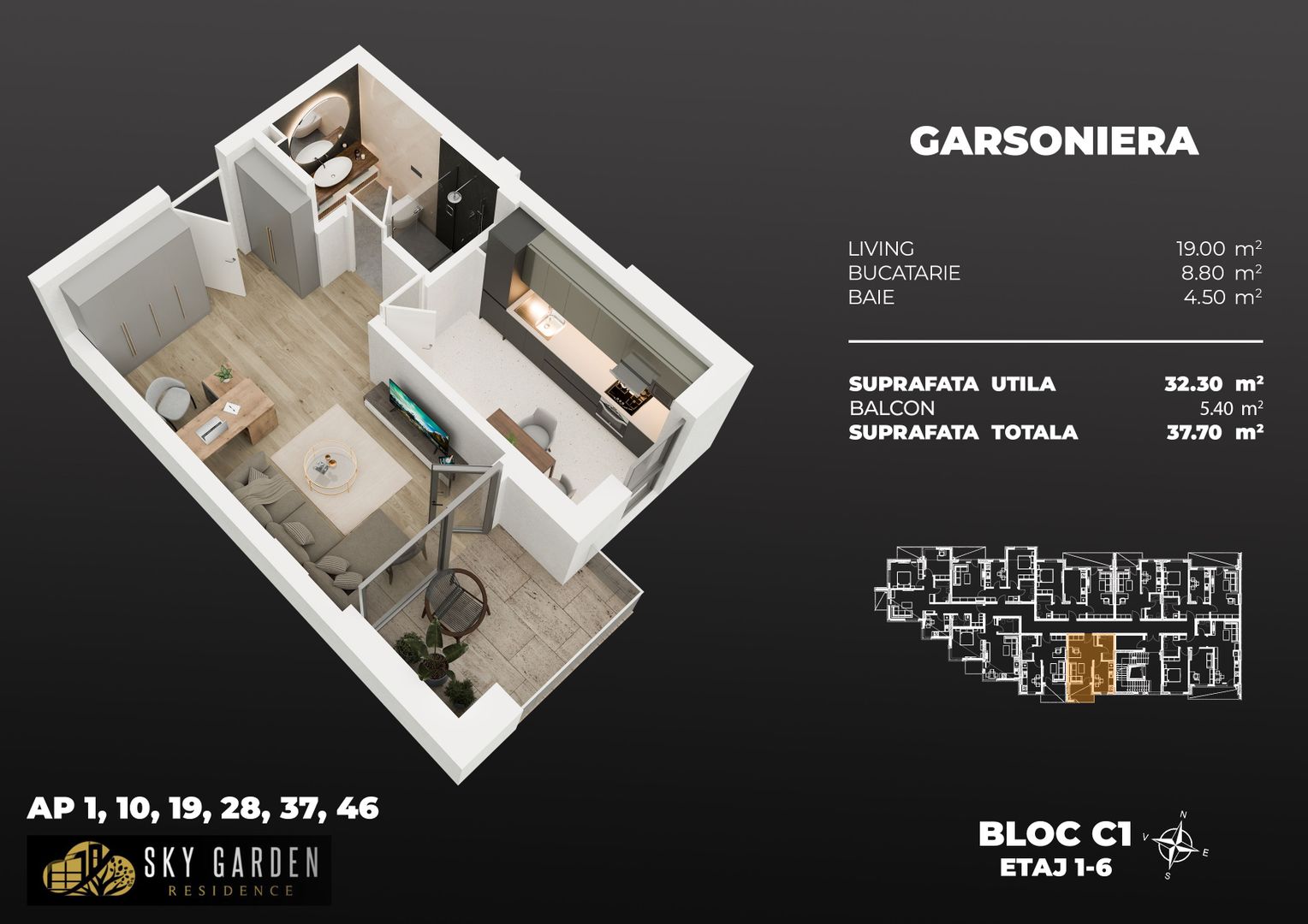 garsoniera dec 3min metrou Berceni - Poză 2