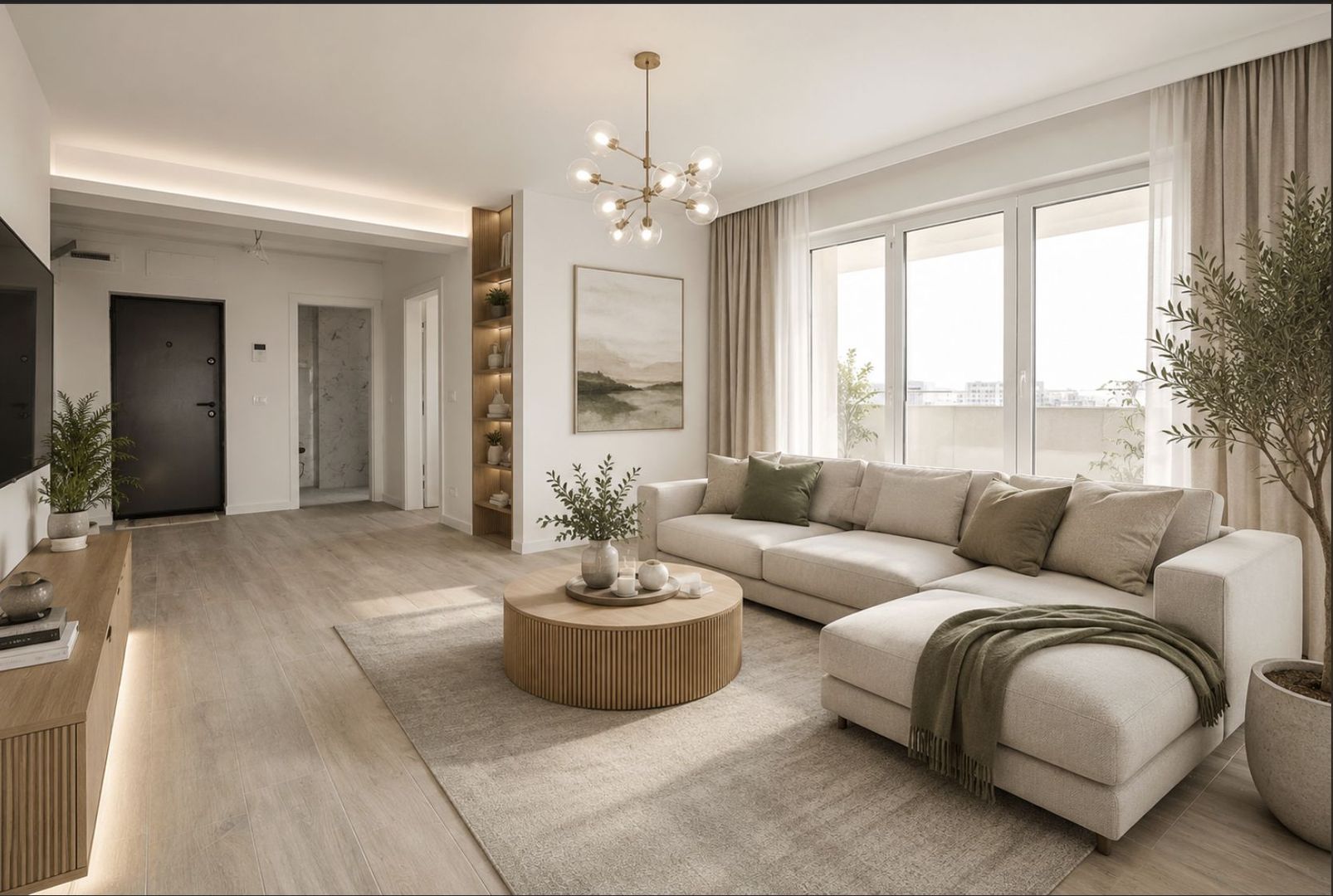 Apartament 3 camere - Bucatarie Separata - Poză 1