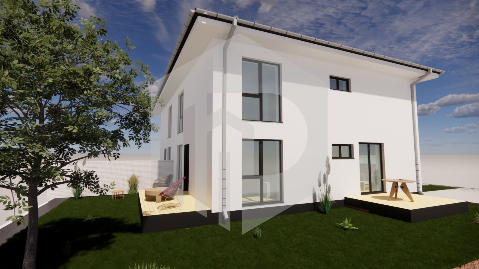 Casa tip Duplex in Selimbar-Calitate garantata-250 mp teren- 120 mpu - Poză 1
