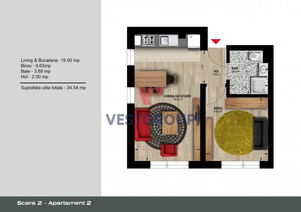 Apartament 2 camereDirect Dezvoltator Weiner 12 Residence Militari - Poză 16
