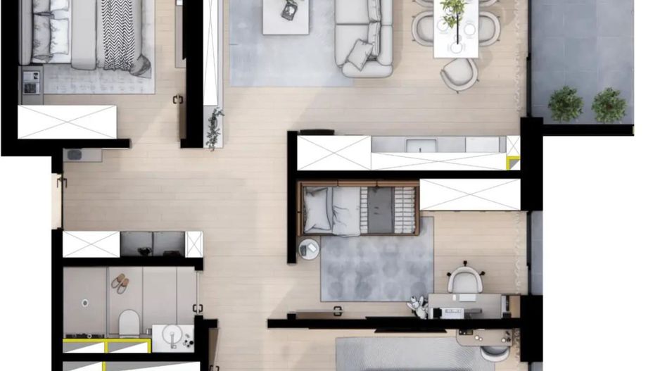 De vanzare apartamente - LA PRET DE DEZVOLTATOR, Iosia, ORADEA - Poză 14