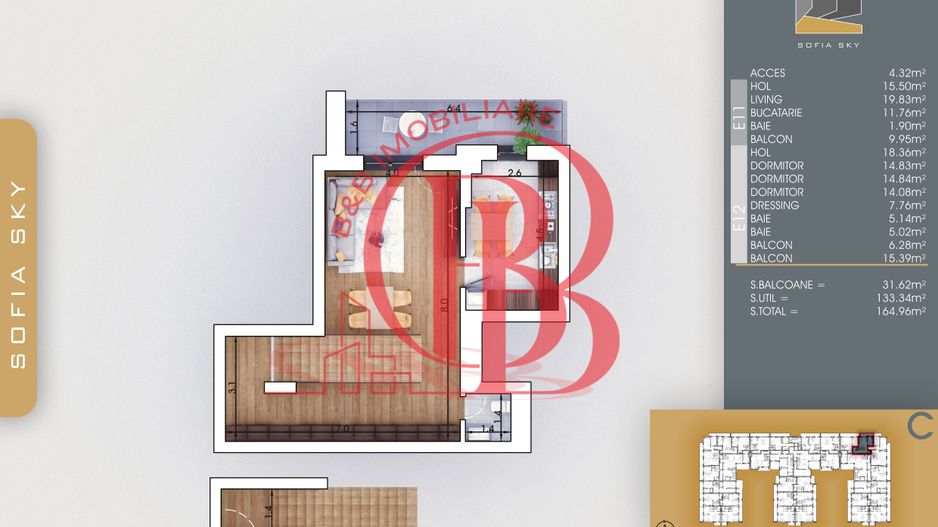 Finalizat-Mutare Rapida la 7min Metrou Duplex 4 camere cu 3 bai - Poză 3