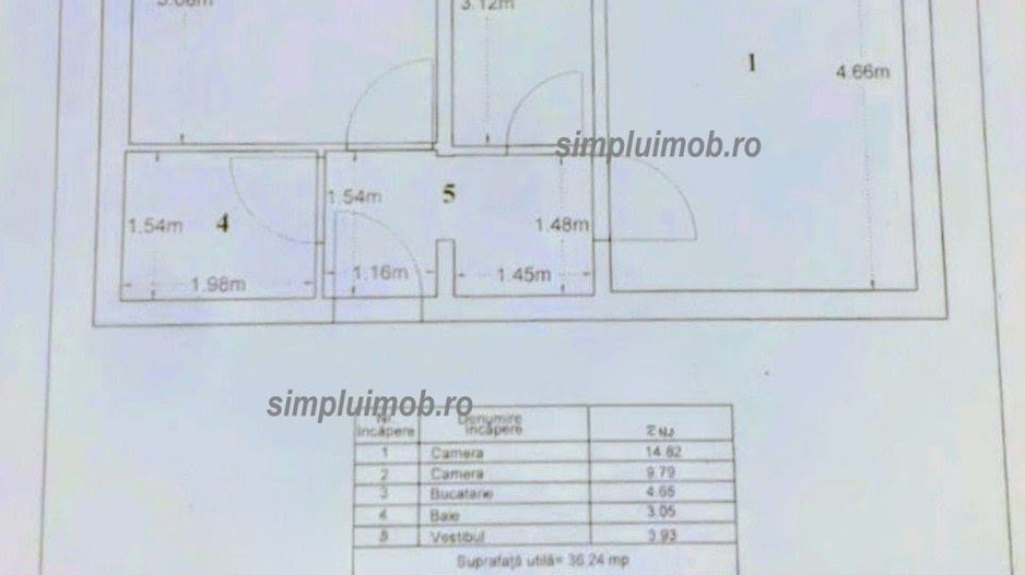 Decomandat 2 Camere Complet Utilat Nitu Vasile - Schiță 8