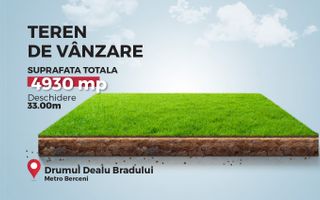 Teren intravilan 4930 mp,ideal constructii rezidentiale,Bd.Metalurgiei - Poză 1