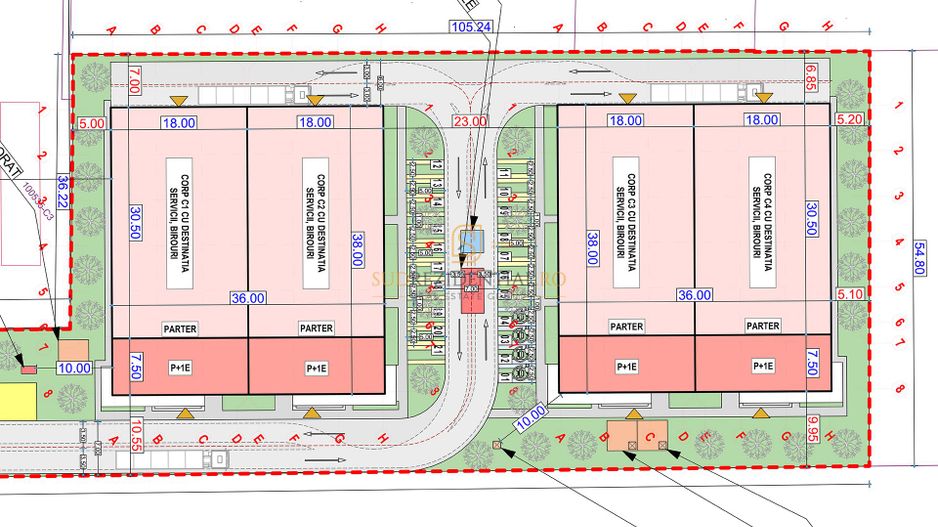 Spațiu industrial 819 mp | Showroom | Birouri DN4 Sos. Oltenitei - Schiță 17