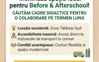 Spațiu comercial pentru cursuri și afterschool în Iași – Oportunitate de colaborare - Poză 1