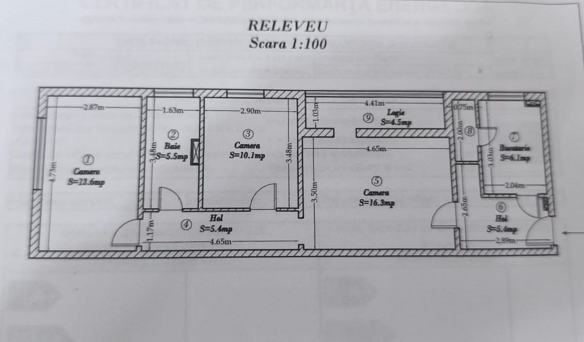 Sagului | 3 camere | 64 mp utili+balcon | centrala proprie | Et. 2\4 - Poză 4