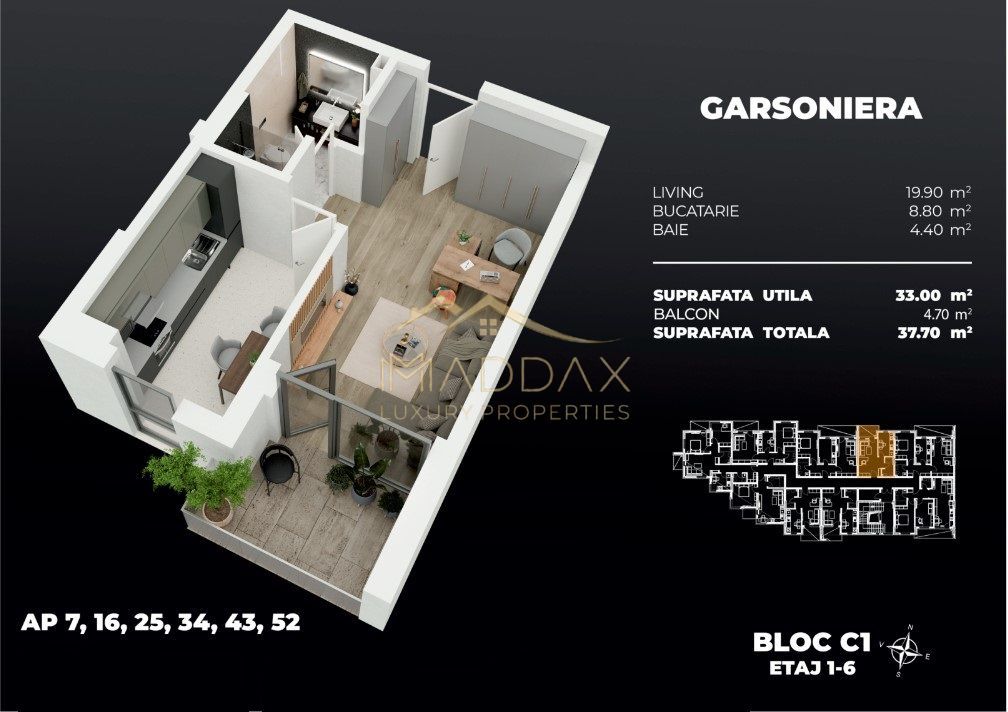 Garsoniera / 37.70 mp/ Popesti Leordeni/ zona Berceni - Poză 5